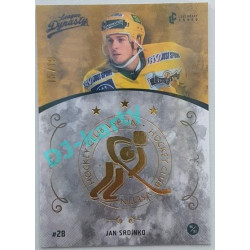 2021 Legendary Cards League Dynasty Vsetín Jan Srdínko #75 15/19 Gold Rainbow