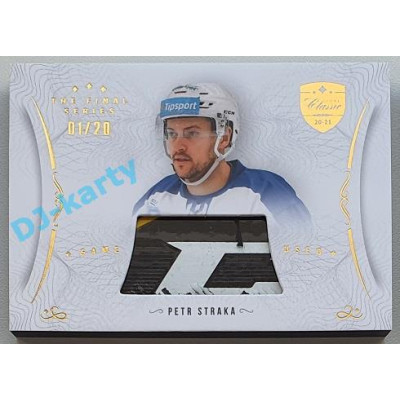 2021/22 OFS The Final Series Petr Straka #STI-STP 01/20 Game Used Stick Gold