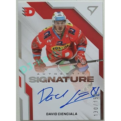 2022/23 Sportzoo ELH 1. série #AS1-DC David Cienciala Signature level 1 xxx/150