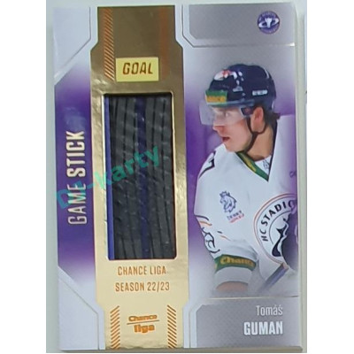 2022/23 Goal Cards Chance Liga 1. série #S-11 Tomáš Guman Game Stick 08/35