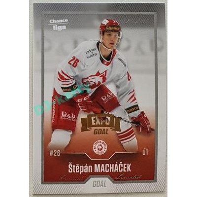 2022/23 Goal Cards Chance Liga 2. série #339 Štěpán Macháček Expo Silver 1 of 3