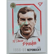 2023 Sportzoo Dekády fotbalové ligy #P-008 Karel Nepomucký Portrét Canvas Paralel