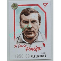 2023 Sportzoo Dekády fotbalové ligy #P-008 Karel Nepomucký Portrét Canvas Paralel