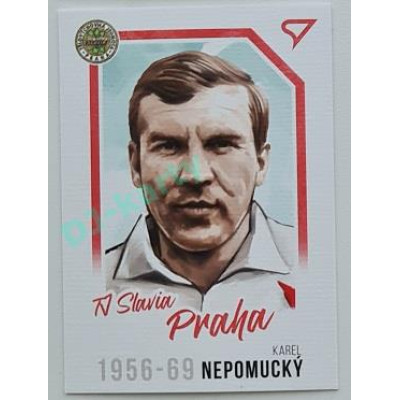 2023 Sportzoo Dekády fotbalové ligy #P-008 Karel Nepomucký Portrét Canvas Paralel