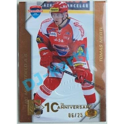 2020/21 OFS 2. série Tomáš Mertl #54 06/25 Buyback Embosed GOLD