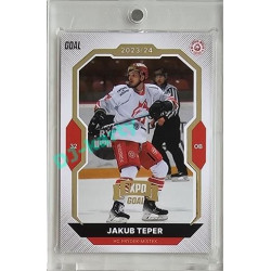 2023/24 Goal cards Chance Liga 2. série #315 Jakub Teper Expo Gold 1of7