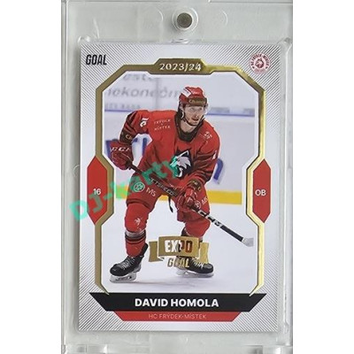 2023/24 Goal cards Chance Liga 2. série #316 David Homola Expo Gold 1of7