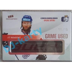 2020 MK reprezentace Jiří Novotný #6 11/15 Game Used Czech Expo