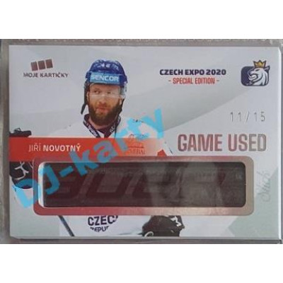 2020 MK reprezentace Jiří Novotný #6 11/15 Game Used Czech Expo