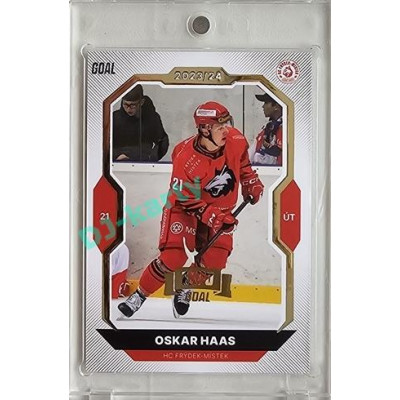 2023/24 Goal cards Chance Liga 2. série #318 Oskar Haas Expo Gold 1of7