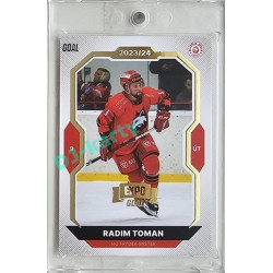 2023/24 Goal cards Chance Liga 2. série #319 Radim Toman Expo Gold 1of7