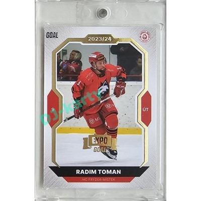 2023/24 Goal cards Chance Liga 2. série #319 Radim Toman Expo Gold 1of7