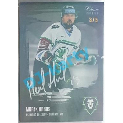 2019/20 OFS Marek Hrbas #142 3/5 Black Rainbow Signature