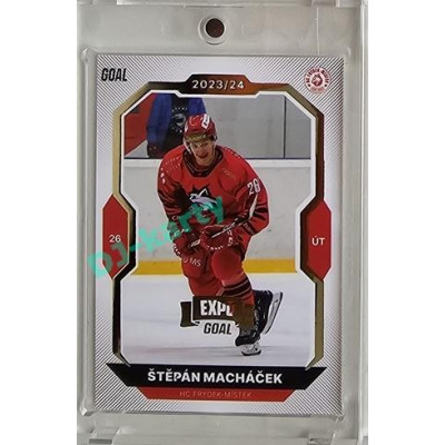 2023/24 Goal cards Chance Liga 2. série #320 Štěpán Macháček Expo Gold 1of7