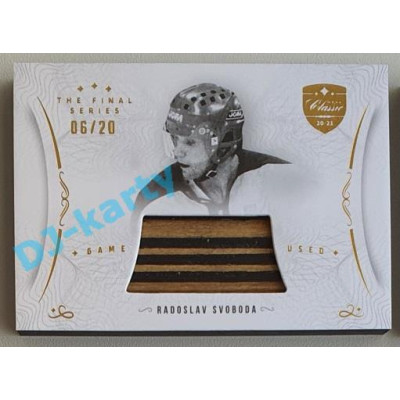 2021/22 OFS The Final Series Radoslav Svoboda #STI-SVR 06/20 Game Used Stick Gold