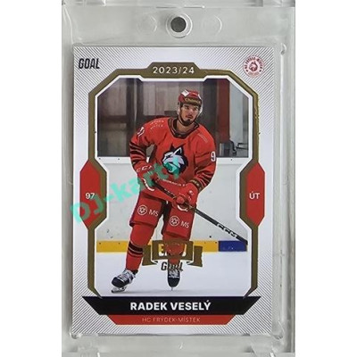 2023/24 Goal cards Chance Liga 2. série #322 Radek Veselý Expo Gold 1of7