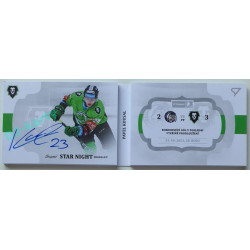 2021/22 Sportzoo TIPSPORT ELH 2. série #SN-PK Pavel Kousal Star Night Booklet 08/25