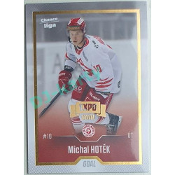 2022/23 Goal Cards Chance Liga 1. série #136 Michal Hotěk Expo Pardubice Gold 1 of 3