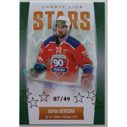 2022/23 Goal Cards Chance Liga 1. série #ST-12 Aaron Berisha Chance Liga Stars Parallel 07/49