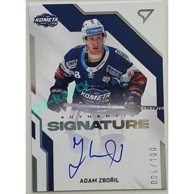 2022/23 Sportzoo ELH 2. série #AS2-AZ Adam Zbořil Signature level 2 xxx/100