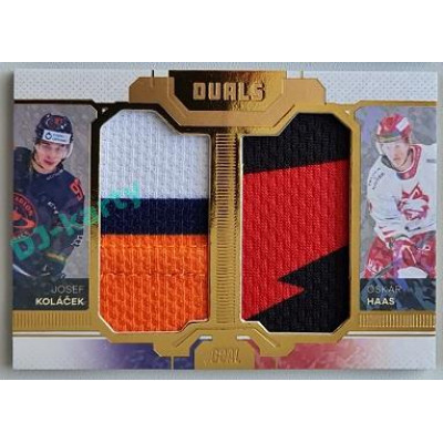 2022/23 Goal Cards Chance Liga Update #D-19 J. Koláček / O. Haas Duals Jersey Gold 08/10