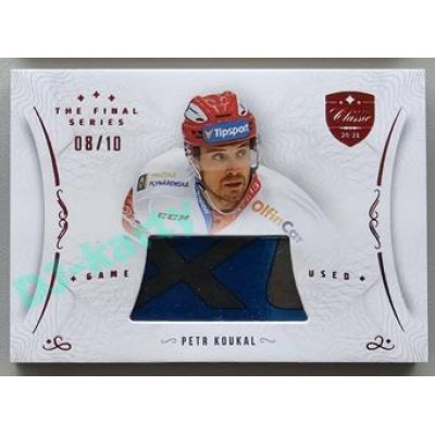 2021/22 OFS The Final Series Petr Koukal #STI-KOE 08/10 Game Used Stick Red