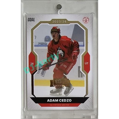 2023/24 Goal cards Chance Liga 2. série #323 Adam Cedzo Expo Gold 1of7
