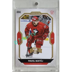 2023/24 Goal cards Chance Liga 2. série #324 Pavel Matěj Expo Gold 1of7