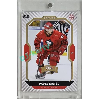 2023/24 Goal cards Chance Liga 2. série #324 Pavel Matěj Expo Gold 1of7