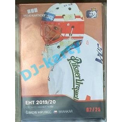 2020 MK reprezentace Šimon Hrubec EHT #10 02/25 Red