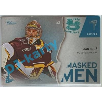 2019/20 OFS Chance liga Jan Brož #MM-JBR xx/15 Masked Men Expo Pard.