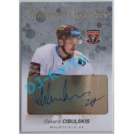 2017/18 OFS Oskars Cibulskis #AS-112 3/6 Authentic Signature Gold