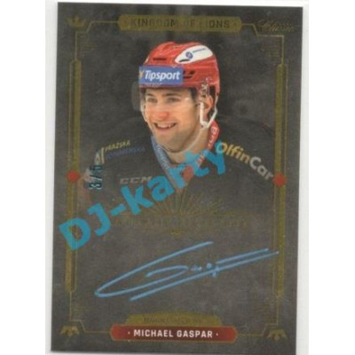 2021/22 OFS The Final Series Michael Gaspar #A12 3/5 Bonus Signature Kingdom of Lions