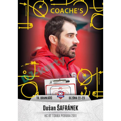 2022/23 Goal Cards Chance Liga 2. série #41 Dušan Šafránek Coach´s