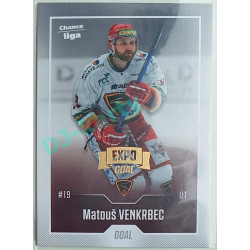 2022/23 Goal Cards Chance Liga 1. série #052 Matouš Venkrbec Expo Pardubice