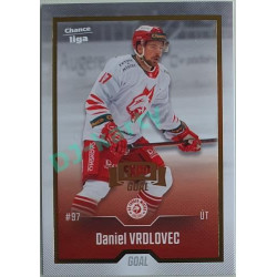 2022/23 Goal Cards Chance Liga 1. série #142 Daniel Vrdlovec Expo Pardubice Gold 1 of 3