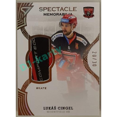 2021/22 Sportzoo TIPSPORT ELH 2. série #SR-LC Lukáš Cingel Spectable Memorabilia 20/30