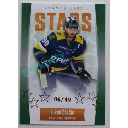2022/23 Goal Cards Chance Liga 1. série #ST-13 Lukáš Žálčík Chance Liga Stars Parallel 06/49