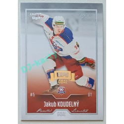 2022/23 Goal Cards Chance Liga 2. série #362 Jakub Koudelný Expo Silver 1 of 3