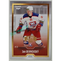 2022/23 Goal Cards Chance Liga Update #486 Jan Bernovský Expo Gold 1 of 3