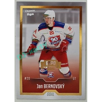 2022/23 Goal Cards Chance Liga Update #486 Jan Bernovský Expo Gold 1 of 3