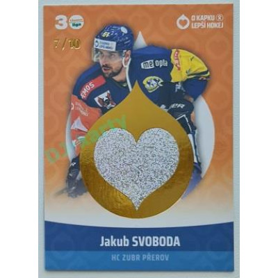 2022/23 Goal cards Chance Liga O kapku lepší hokej #KN-14 Jakub Svoboda Red 8/10