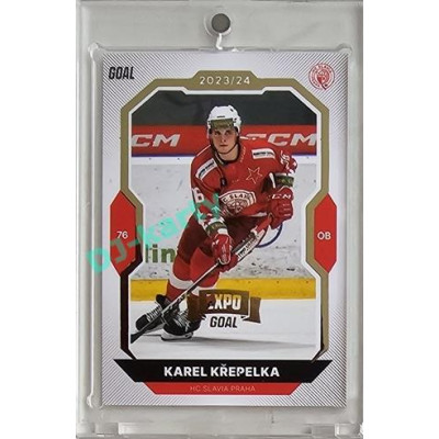 2023/24 Goal cards Chance Liga 2. série #332 Karel Křepelka Expo Gold 1of7