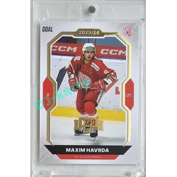 2023/24 Goal cards Chance Liga 2. série #334 Maxim Havrda Expo Gold 1of7