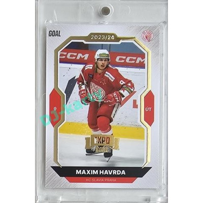 2023/24 Goal cards Chance Liga 2. série #334 Maxim Havrda Expo Gold 1of7