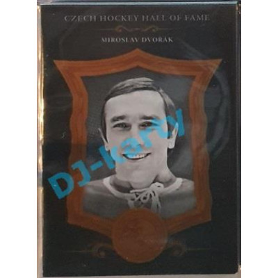 2020 OFS Síň slávy českého hokeje Miroslav Dvořák #SSCH-053 08/25 Black Cut