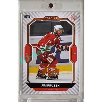 2023/24 Goal cards Chance Liga 2. série #335 Jiří Průžek Expo Gold 1of7