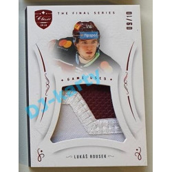 2021/22 OFS The Final Series Lukáš Rousek #JER-LO 09/10 Game Used Jersey Red