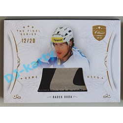 2021/22 OFS The Final Series Radek Duda #STI-DUR 12/20 Game Used Stick Gold