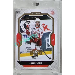 2023/24 Goal cards Chance Liga 2. série #340 Jan Půček Expo Gold 1of7